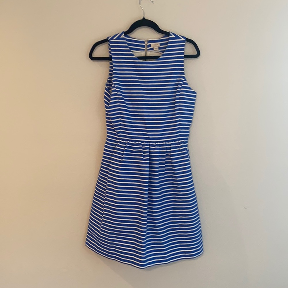 J.Crew size small striped dress with pockets!